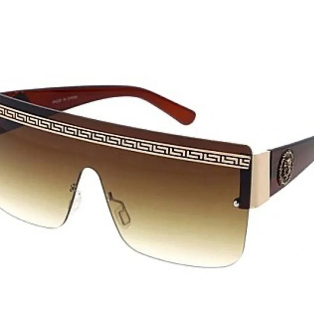Versace Vibes Black Shield Sunglasses - Picture 7 of 12